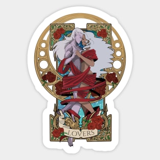 Lotura Tarot : Lovers Card Design Sticker